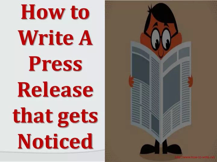 how to write a press release that gets noticed