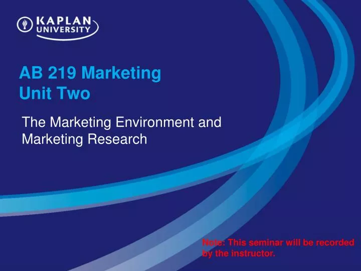 ab 219 marketing unit two