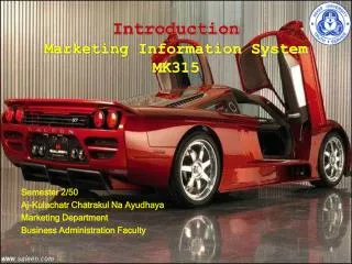 introduction marketing information system mk315
