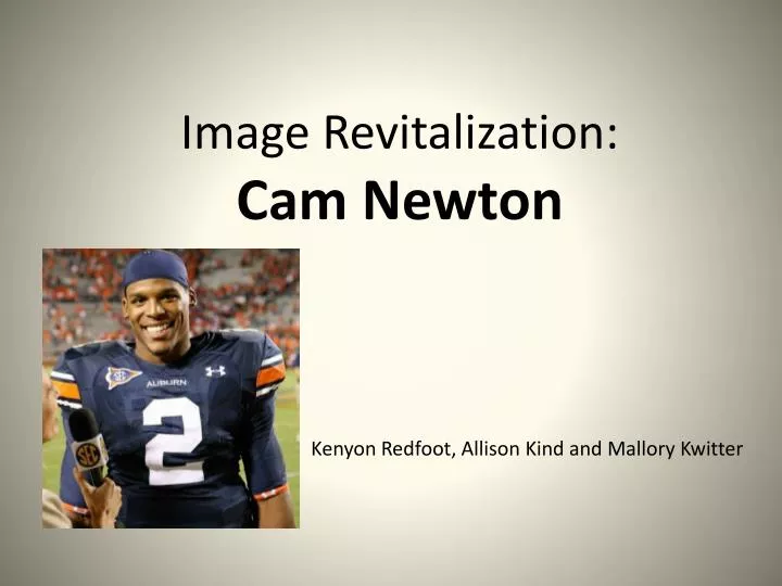 image revitalization cam newton