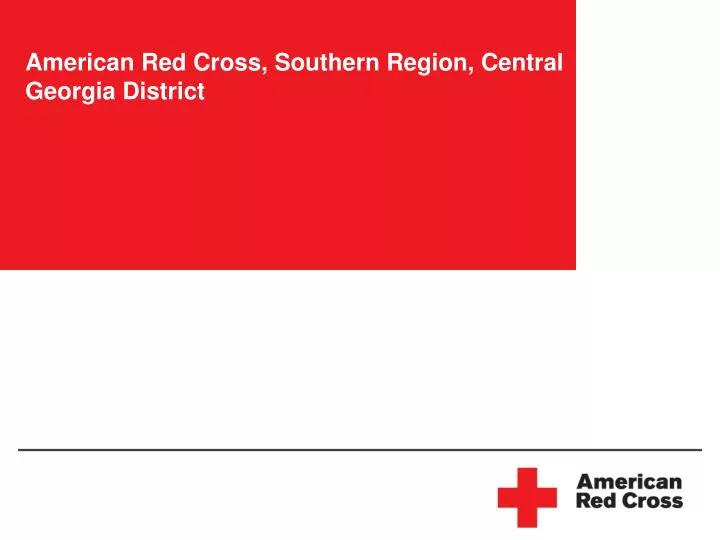 american red cross southern region central georgia district