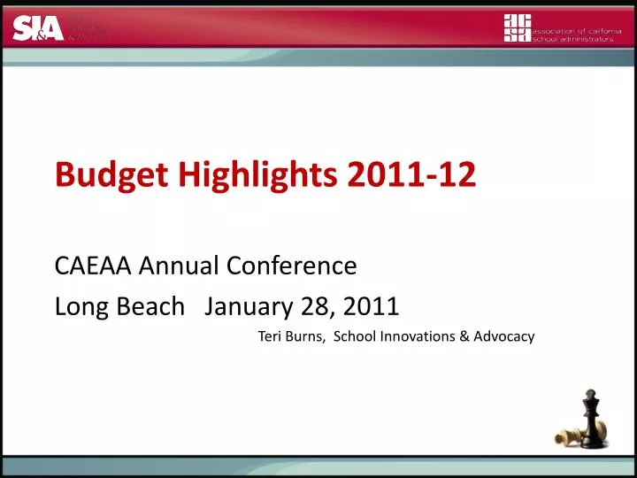 budget highlights 2011 12