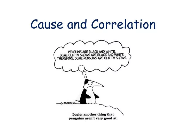 cause and correlation