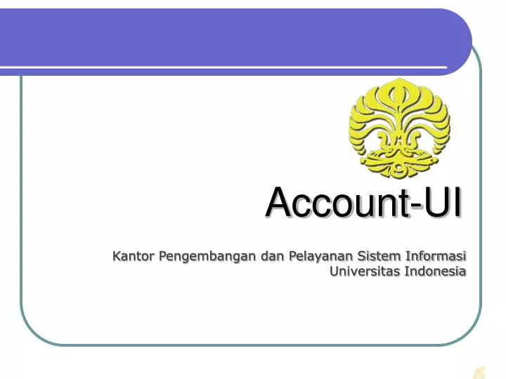 account ui