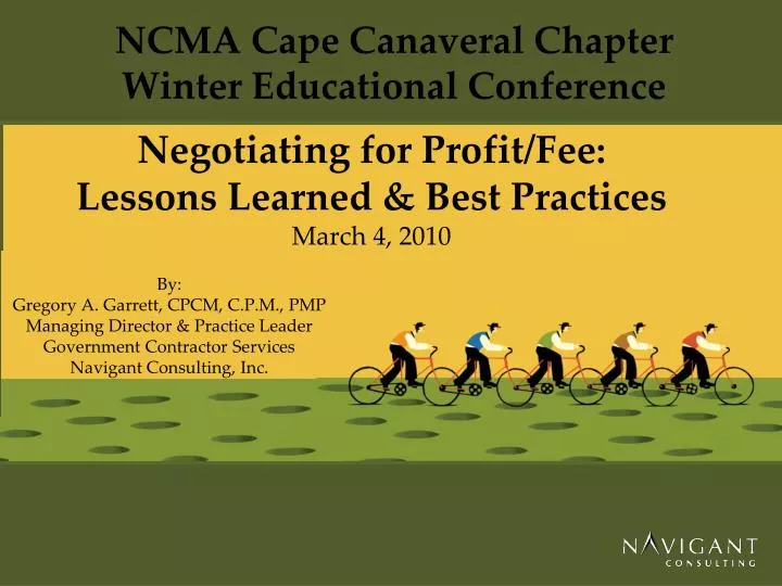 negotiating for profit fee lessons learned best practices march 4 2010