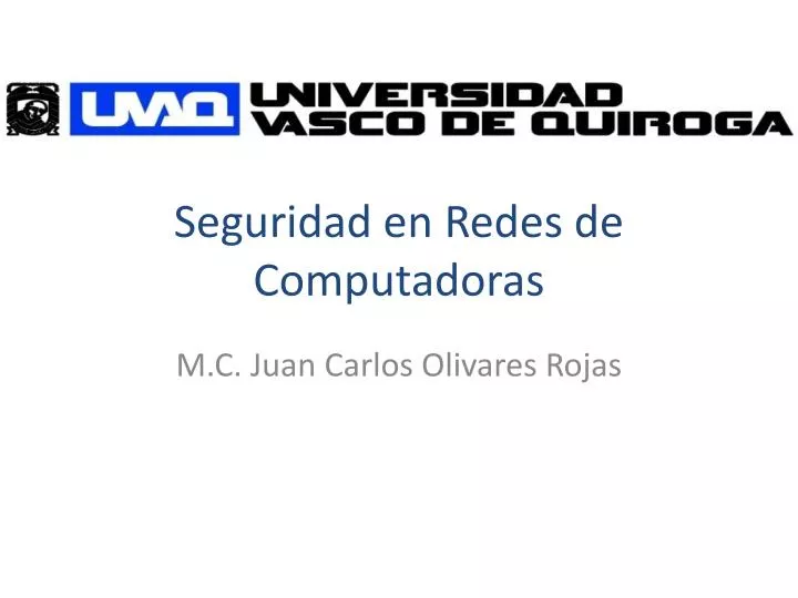 seguridad en redes de computadoras