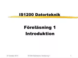 is1200 datorteknik