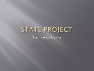 STATE PROJECT