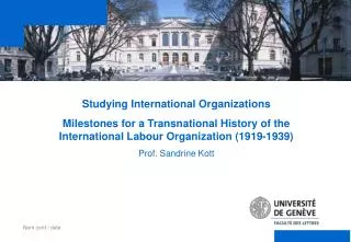 Studying International Organizations