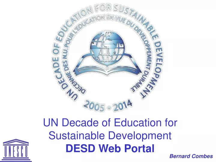 un decade of education for sustainable development desd web portal