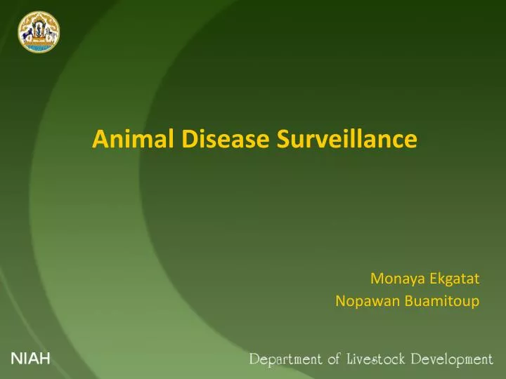 animal disease surveillance