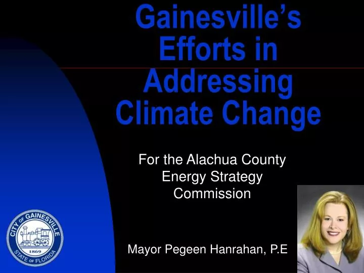 gainesville s efforts in addressing climate change