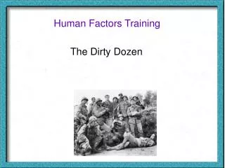 Human Factors Training
