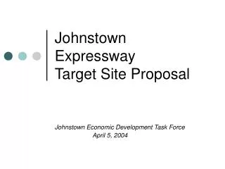 Johnstown Expressway Target Site Proposal
