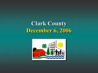 Clark County December 6, 2006
