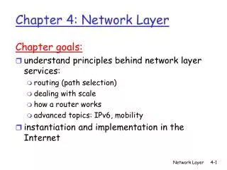 chapter 4 network layer