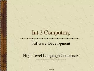 int 2 computing