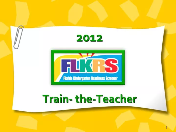 2012 train the teacher