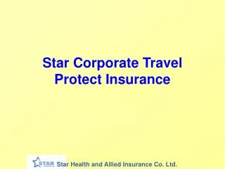 Star Corporate Travel Protect Insurance