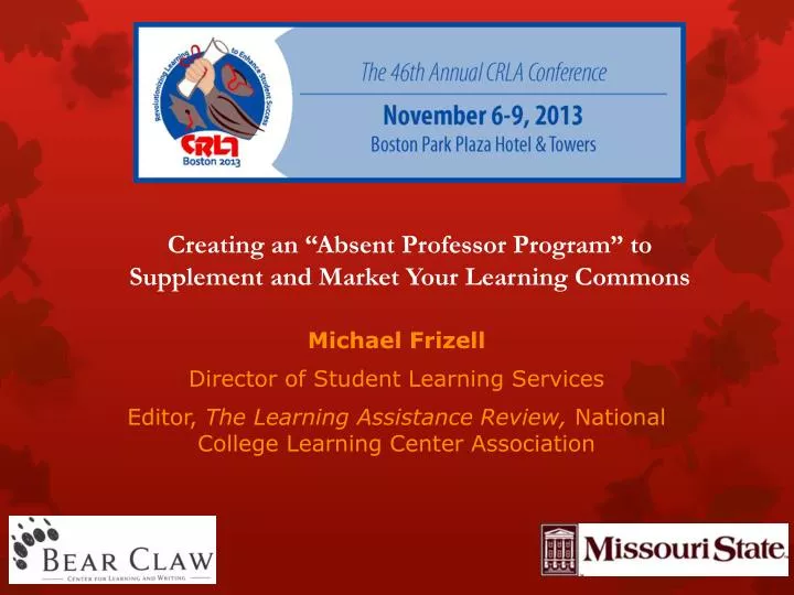 creating an absent professor program to supplement and market your learning commons