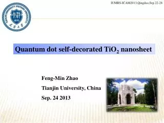 Quantum dot self-decorated TiO 2 nanosheet