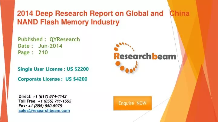 2014 deep research report on global and china nand flash memory industry