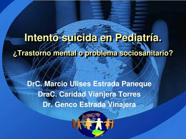 intento suicida en pediatr a trastorno mental o problema sociosanitario
