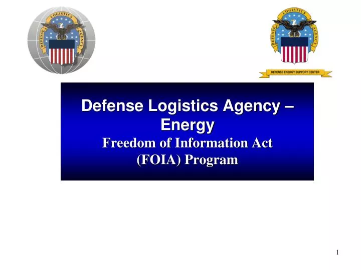 defense logistics agency energy freedom of information act foia program