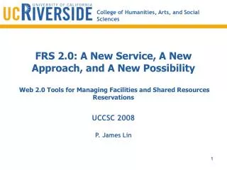FRS 2.0: A New Service, A New Approach, and A New Possibility