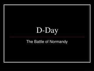 D-Day