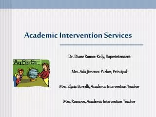 Academic Intervention Services