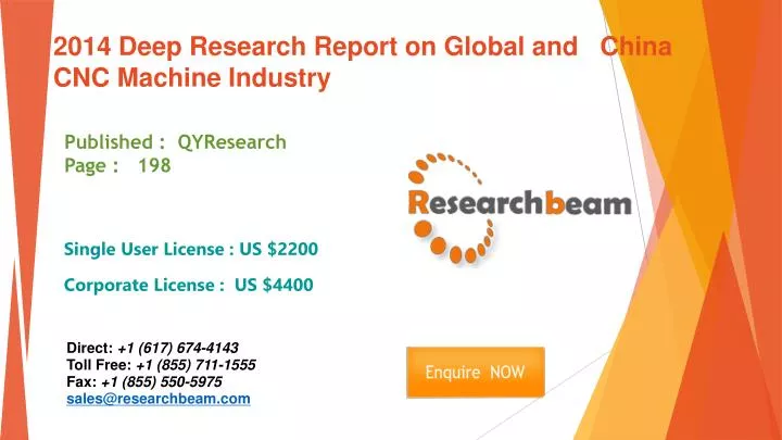 2014 deep research report on global and china cnc machine industry