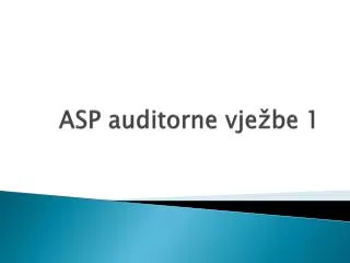 asp auditorne vje be 1