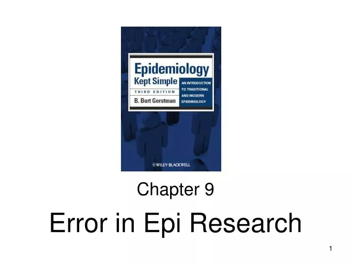 chapter 9 error in epi research