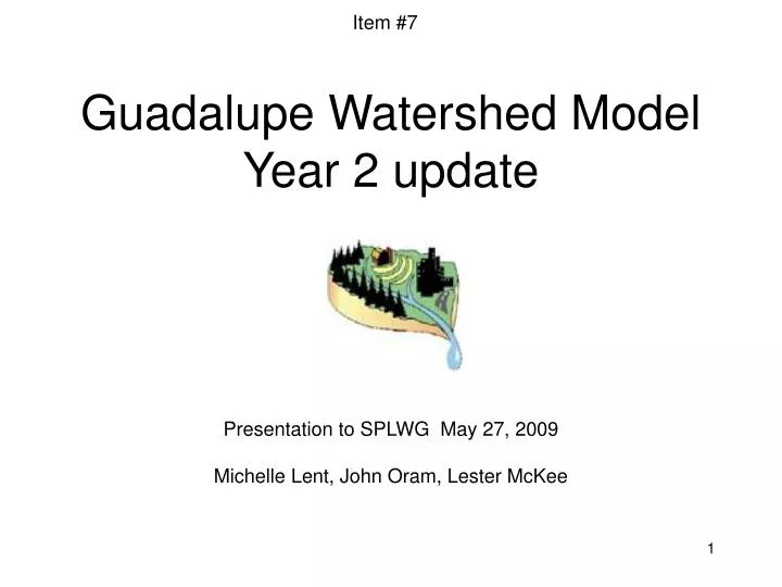 guadalupe watershed model year 2 update