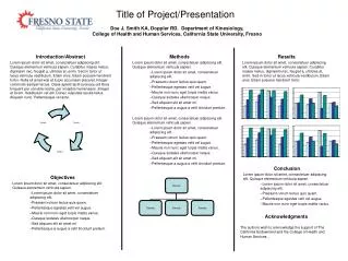 title of project presentation