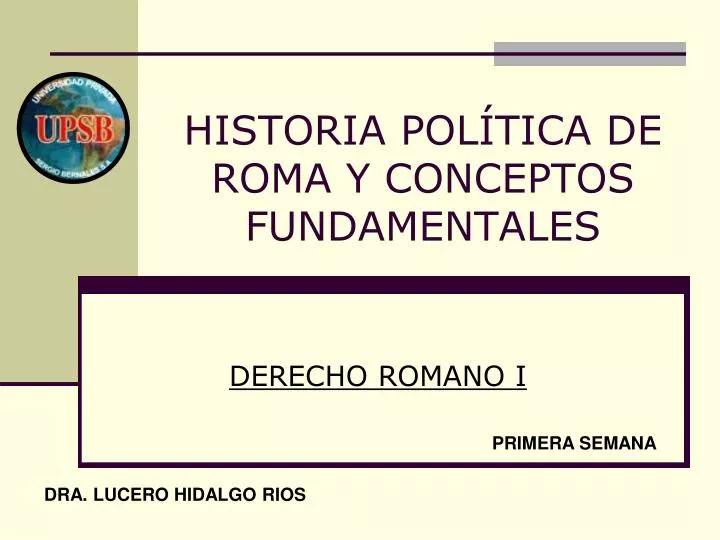 historia pol tica de roma y conceptos fundamentales