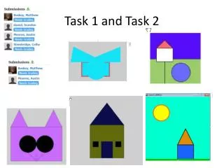 Task 1 and Task 2