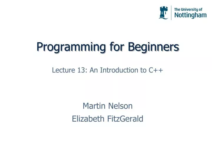 programming for beginners