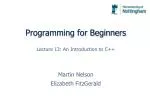 Programming for Beginners - slide 1