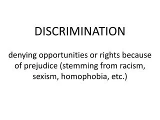 How much discrimination actually occurs?