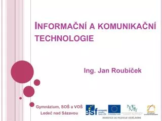 informa n a komunika n technologie