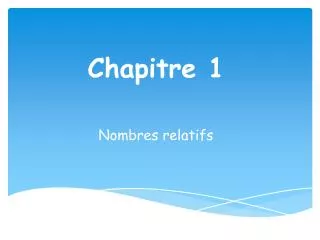 chapitre 1