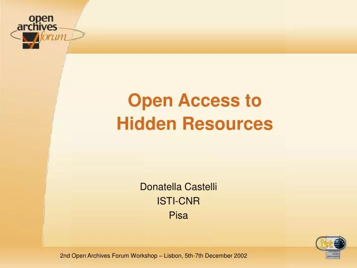 open access to hidden resources