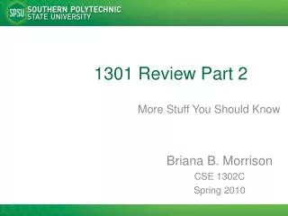 1301 Review Part 2