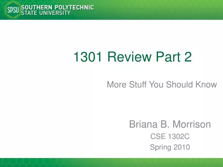 1301 review part 2