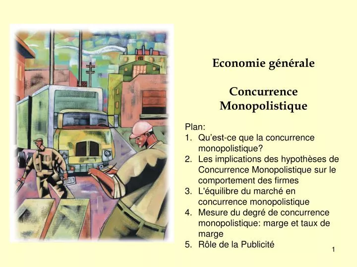 economie g n rale concurrence monopolistique