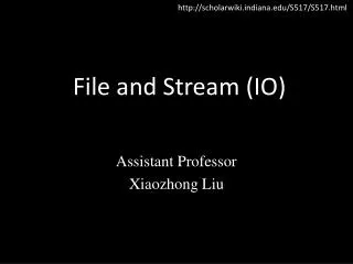 File and Stream (IO)