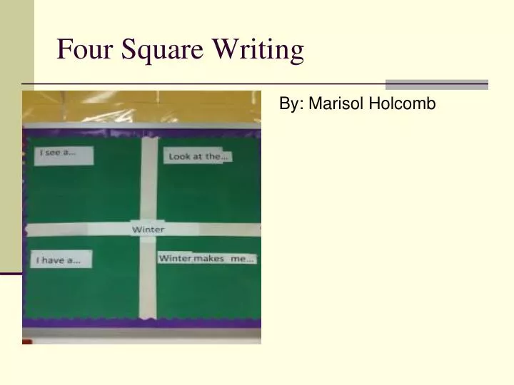 four square writing
