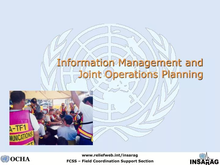 information management and joint operations planning